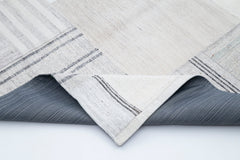 Handmade Area Rug - Beige Patchwork Cotton Wool Rug 6x10 Feet | Agacan