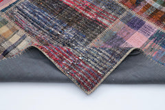 Kirk Yama Grey Patchwork Cotton Wool Handmade Area Rug 7'5'' x 10'2''