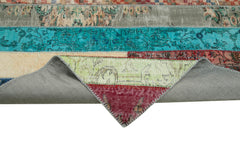 Kirk Yama Grey Patchwork Cotton Wool Handmade Area Rug 6'8'' x 10'0''