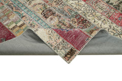 Kirk Yama Grey Patchwork Cotton Wool Handmade Area Rug 6'8'' x 10'0''