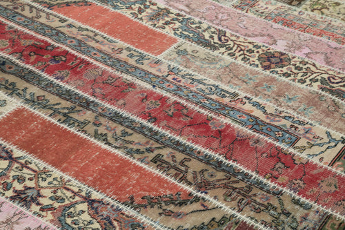 Kirk Yama Grey Patchwork Cotton Wool Handmade Area Rug 8'0'' x 10'0''