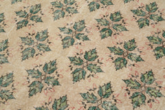 Handmade Area Rug - Checkered Kilim Beige Cotton Wool Durable Floor Covering 4'10''x8'2''