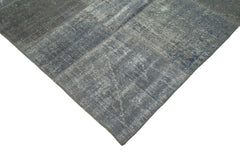 Handmade Area Rug – Grey Patchwork Cotton Wool Turkish Carpet 6'6'' x 9'10''