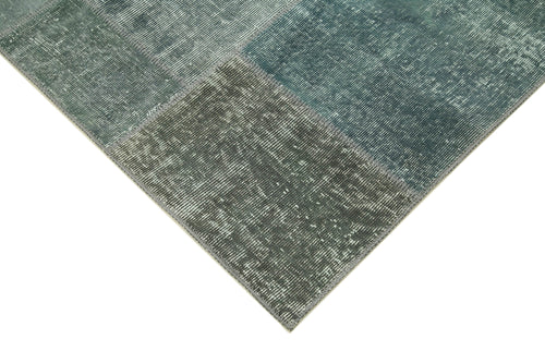 Handmade Area Rug – Kirk Yama Grey Patchwork Cotton Wool Carpet 5'7''x7'10''