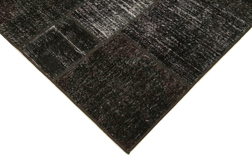 Kirk Yama Brown Patchwork Cotton Wool Handmade Area Rug 5'7'' x 7'9''