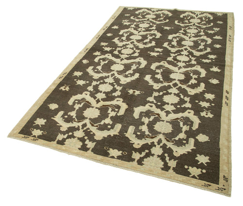 Taspinar Beige Classic Wool Handmade Area Rug 5'1'' x 9'1''