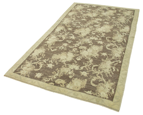 Taspinar Beige Classic Wool Handmade Area Rug 4'4'' x 8'0''