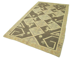 Taspinar Beige Classic Wool Handmade Area Rug 4'7'' x 8'2''