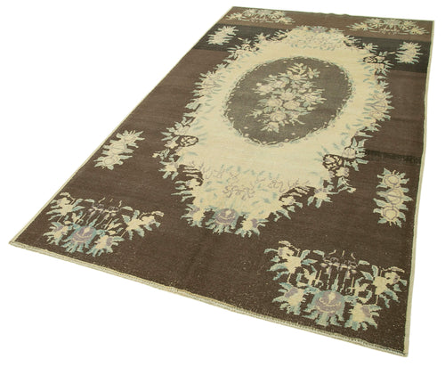 Taspinar Beige Classic Wool Handmade Area Rug 4'10'' x 8'10''