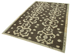 Taspinar Brown Classic Wool Handmade Area Rug 5'6'' x 8'9''