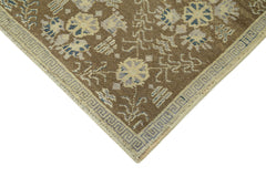 Taspinar Beige Classic Wool Handmade Area Rug 4'11'' x 8'3''