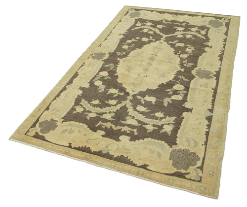 Taspinar Beige Classic Wool Handmade Area Rug 4'4'' x 7'8''