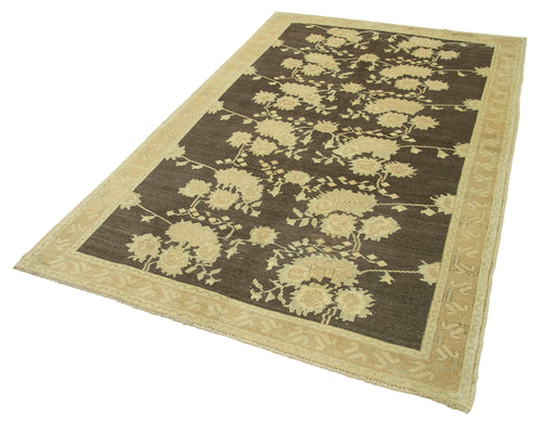 Taspinar Beige Classic Wool Handmade Area Rug 4'10'' x 8'0''