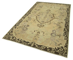 Taspinar Beige Classic Wool Handmade Area Rug 4'11'' x 8'9''