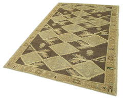 Taspinar Beige Classic Wool Handmade Area Rug 5'3'' x 8'4''