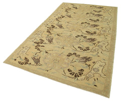 Taspinar Beige Classic Wool Handmade Area Rug 5'1'' x 9'3''
