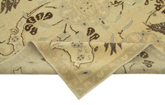 Taspinar Beige Classic Wool Handmade Area Rug 5'1'' x 9'3''