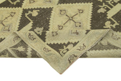 Taspinar Beige Classic Wool Handmade Area Rug 5'1'' x 7'11''