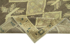 Taspinar Beige Classic Wool Handmade Area Rug 4'11'' x 8'4''