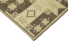 Taspinar Beige Classic Wool Handmade Area Rug 4'6'' x 7'4''