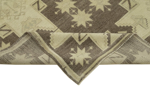 Taspinar Beige Classic Wool Handmade Area Rug 4'6'' x 7'4''