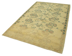 Taspinar Beige Classic Wool Handmade Area Rug 5'1'' x 8'4''