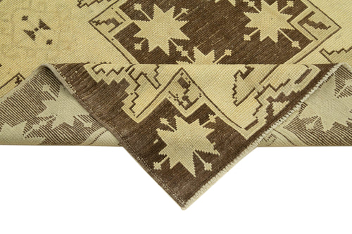 Taspinar Beige Classic Wool Handmade Area Rug 4'5'' x 7'9''