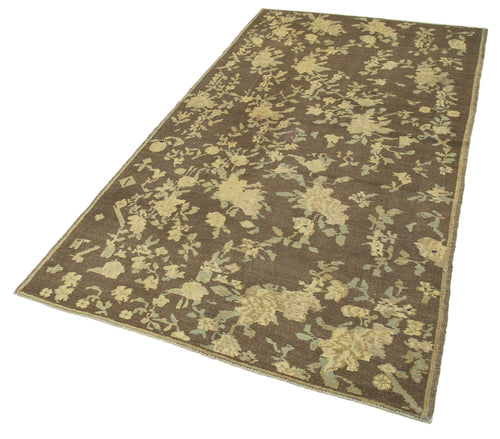 Taspinar Beige Classic Wool Handmade Area Rug 4'1'' x 8'0''
