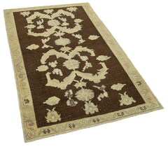 Taspinar Beige Classic Wool Handmade Area Rug 3'5'' x 5'5''