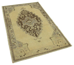 Taspinar Beige Classic Wool Handmade Area Rug 3'4'' x 5'4''