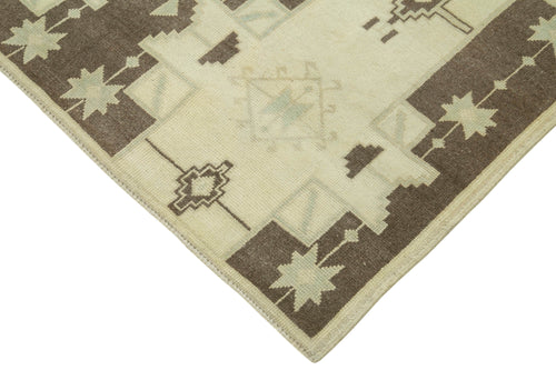 Taspinar Beige Classic Wool Handmade Area Rug 4'2'' x 7'5''