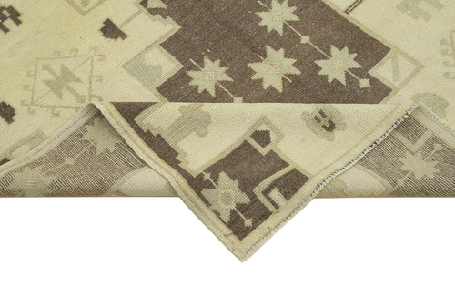 Taspinar Beige Classic Wool Handmade Area Rug 4'2'' x 7'5''