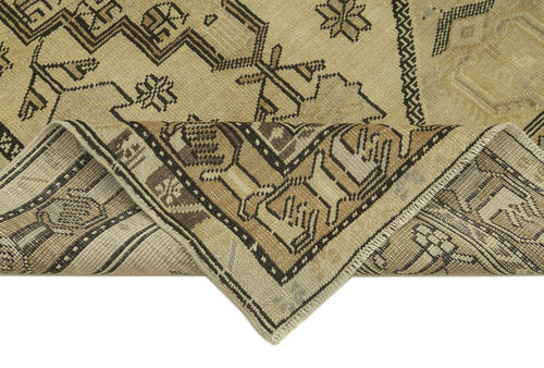 Taspinar Beige Classic Wool Handmade Area Rug 3'9'' x 7'3''