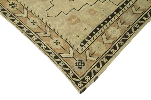 Taspinar Beige Classic Wool Handmade Area Rug 3'9'' x 7'5''