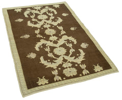 Taspinar Brown Classic Wool Handmade Area Rug 3'3'' x 4'8''
