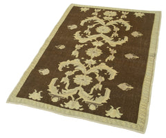 Taspinar Brown Classic Wool Handmade Area Rug 3'3'' x 4'8''