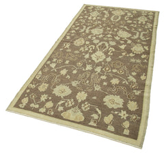 Taspinar Beige Classic Wool Handmade Area Rug 3'8'' x 7'7''