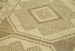 Taspinar Beige Classic Wool Handmade Area Rug 3'5'' x 9'7''