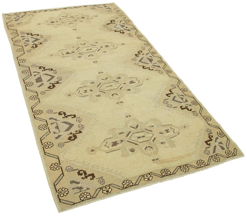 Taspinar Beige Classic Wool Handmade Area Rug 3'7'' x 6'7''