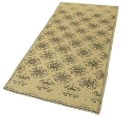 Taspinar Beige Classic Wool Handmade Area Rug 2'10'' x 6'3''