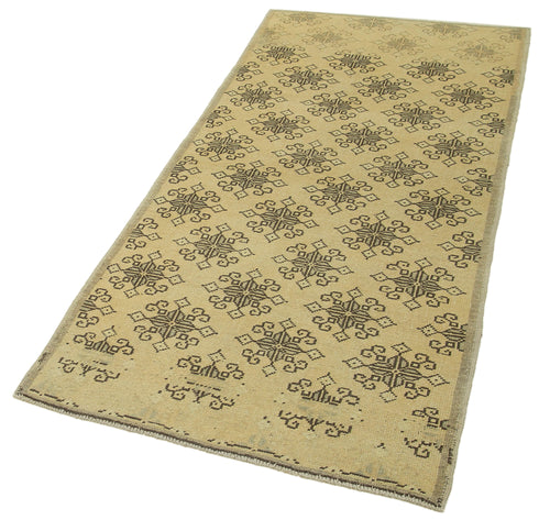 Taspinar Beige Classic Wool Handmade Area Rug 2'10'' x 6'3''