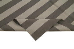 Geometric Duri Brown Geometric Cotton Wool Handmade Area Rug 6'0'' x 9'1''