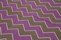 Geometric Duri Brown Geometric Cotton Wool Handmade Area Rug 6'2'' x 8'11''