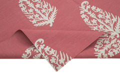 Geometric Duri Red Geometric Cotton Wool Handmade Area Rug 5'11'' x 8'11''