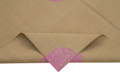 Geometric Duri Brown Geometric Cotton Wool Handmade Area Rug 5'10'' x 8'10''