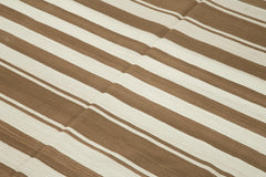 Geometric Duri Brown Geometric Cotton Wool Handmade Area Rug 6'0'' x 9'1''