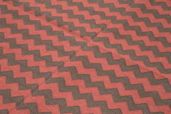 Geometric Duri Brown Geometric Cotton Wool Handmade Area Rug 6'0'' x 9'0''