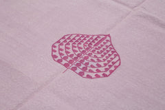 Geometric Duri Purple Geometric Cotton Wool Handmade Area Rug 6'3'' x 8'11''