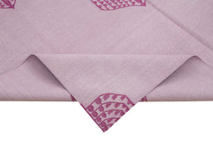 Geometric Duri Purple Geometric Cotton Wool Handmade Area Rug 6'3'' x 8'11''