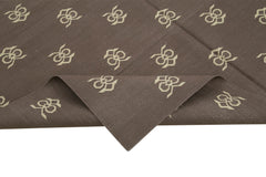 Geometric Duri Brown Geometric Cotton Wool Handmade Area Rug 6'2'' x 9'0''